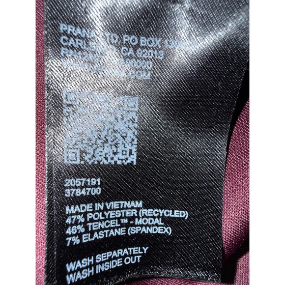 Prana Shea Soft Half Zip Pullover Womens Size Small Deep Vino - Picture 13 of 13